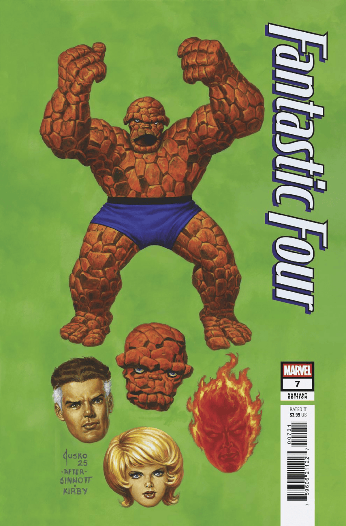 Marvel Comic Books FANTASTIC FOUR #7 JOE JUSKO VARIANT 75960621122700731 PRH-75960621122700731