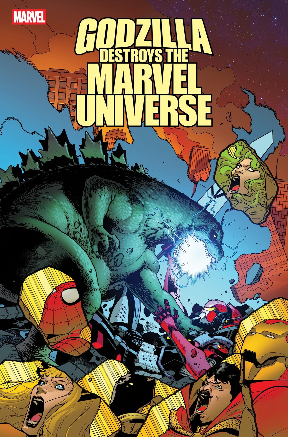 Marvel Comic Books GODZILLA DESTROYS THE MARVEL UNIVERSE #5 TBD ARTIST VARIANT 75960621228600561 PRH-75960621228600561