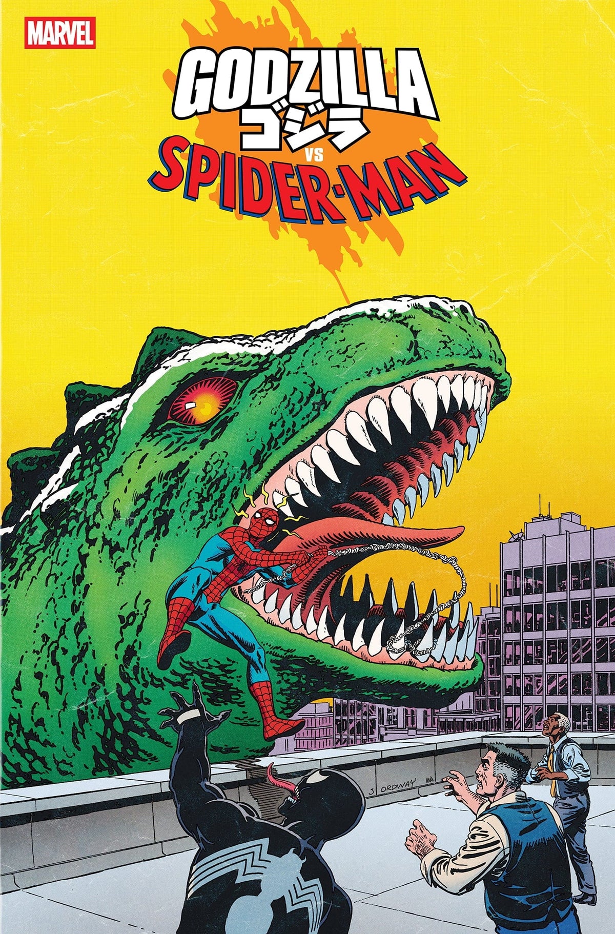 Marvel Comic Books GODZILLA VS. SPIDER-MAN #1 JERRY ORDWAY GODZILLA KING OF THE MONSTERS HOMAGE VARIANT 75960621224800161 PRH-75960621224800161