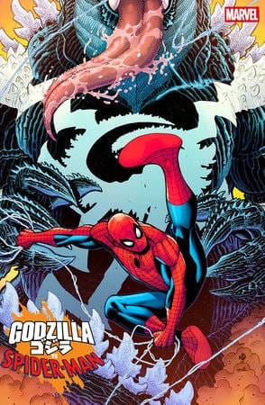 Marvel Comic Books GODZILLA VS. SPIDER-MAN #1 NICK BRADSHAW VENOMIZED GODZILLA VARIANT 75960621224800181 PRH-75960621224800181