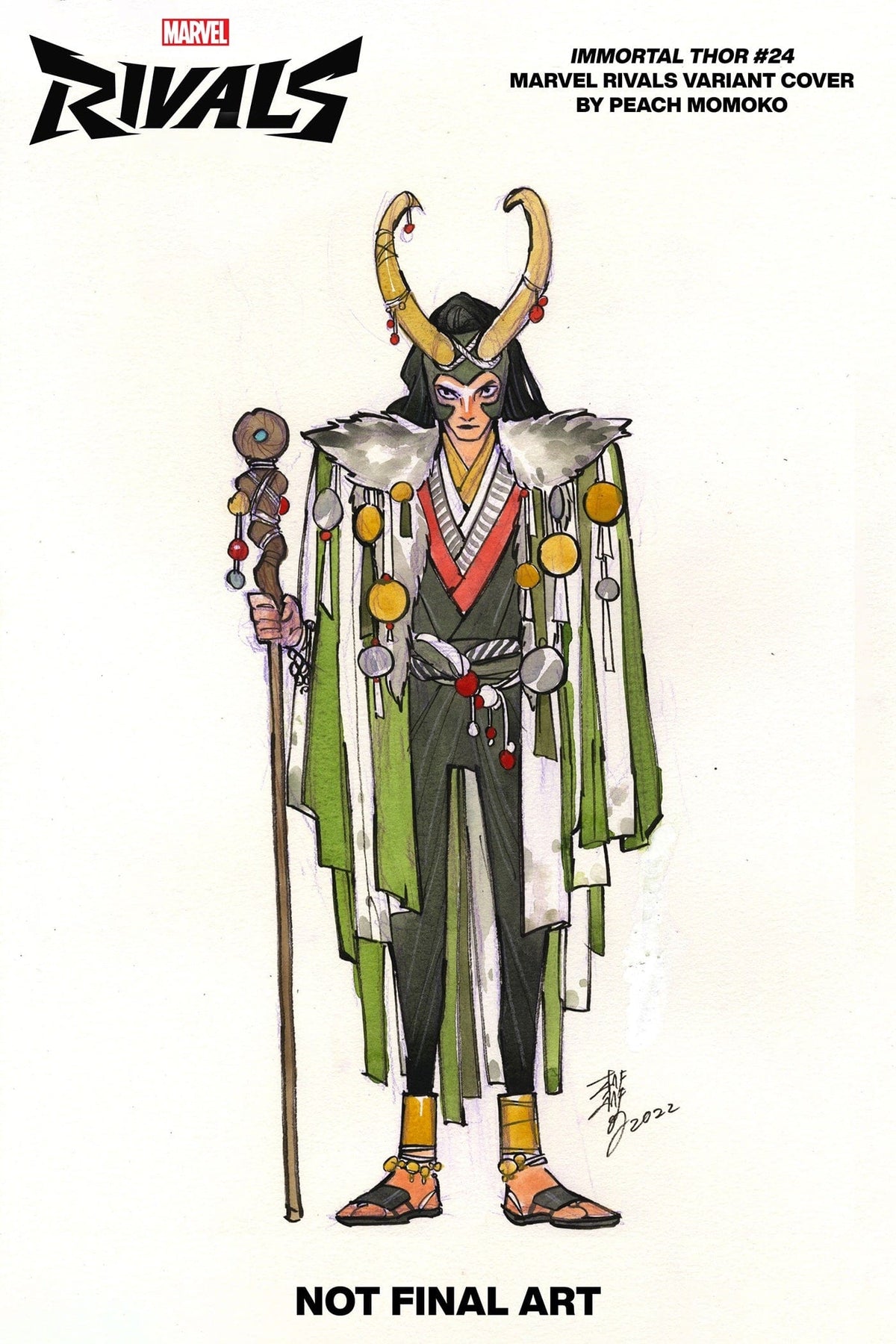 Marvel Comic Books IMMORTAL THOR #24 PEACH MOMOKO MARVEL RIVALS VARIANT 75960620664302461 PRH-75960620664302461