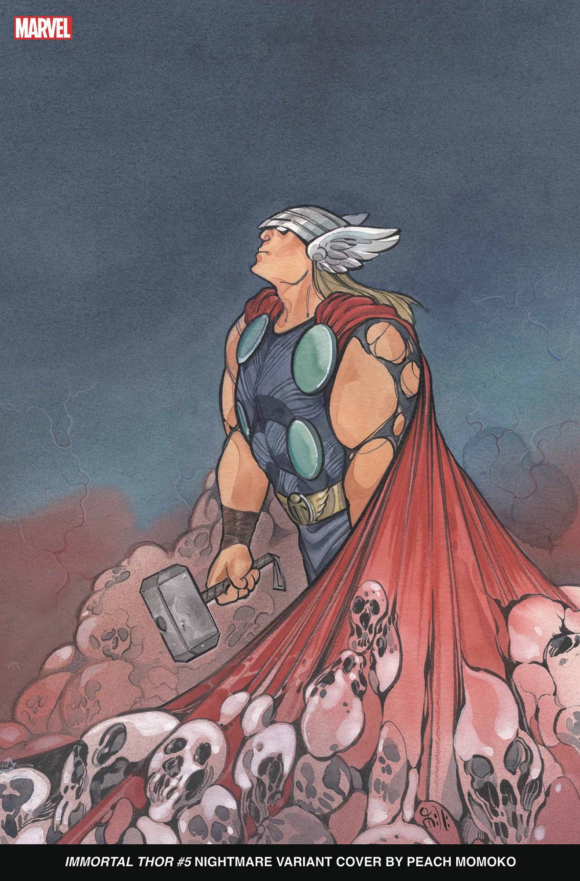 Marvel PRH Comic Books IMMORTAL THOR #5 PEACH MOMOKO NIGHTMARE VAR 75960620664300521 OCT230711