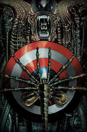 Marvel Comic Books > Incentives ALIEN VS. CAPTAIN AMERICA #1 1:25 INCV DAN PANOSIAN RATIO 2ND PTG VARIANT 75960621352800119 PRH-75960621352800119