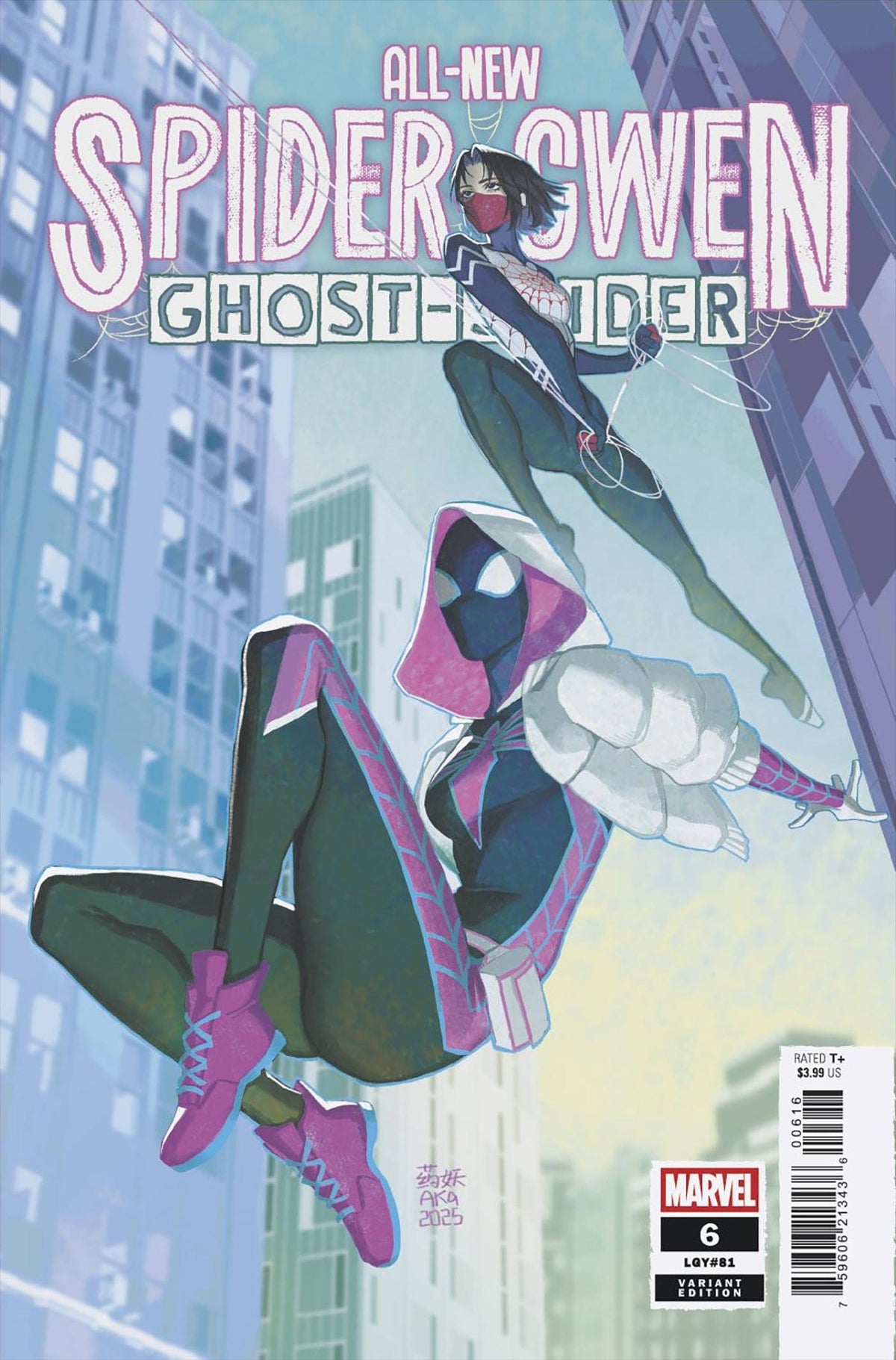 Marvel Comic Books > Incentives ALL-NEW SPIDER-GWEN: THE GHOST-SPIDER #6 1:25 INCV AKA VARIANT 75960621343600616 PRH-75960621343600616