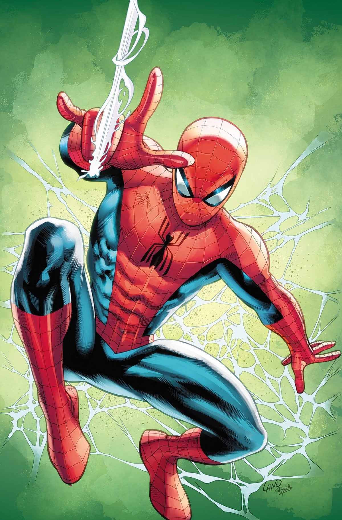 Marvel Comic Books > Incentives AMAZING SPIDER-MAN #1 1:100 INCV GREG LAND VIRGIN VARIANT 75960621001500133 PRH-75960621001500133
