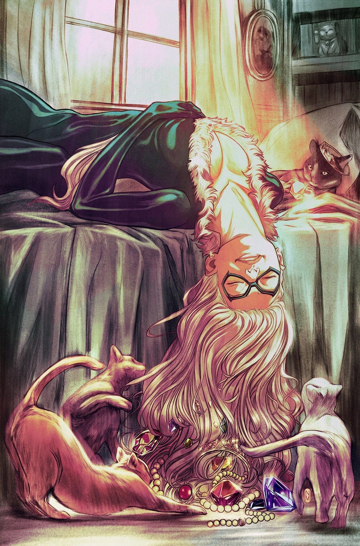 Marvel Comic Books > Incentives AMAZING SPIDER-MAN #1 1:50 INCV NIMIT MALAVIA BLACK CAT VIRGIN VARIANT 75960621001500119 PRH-75960621001500119