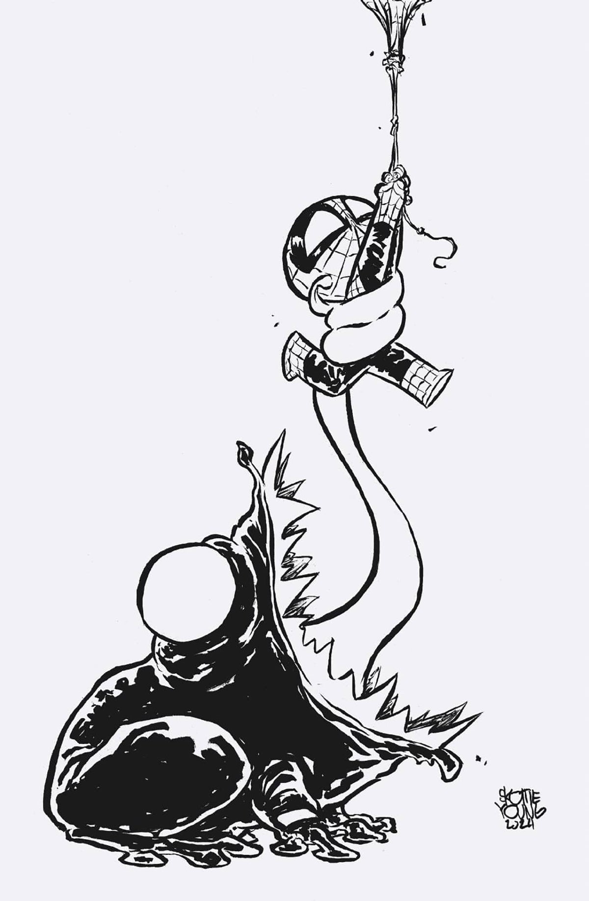 Marvel Comic Books > Incentives AMAZING SPIDER-MAN #67 1:100 INCV SKOTTIE YOUNG 8 DEATHS OF SPIDER-MAN BLACK AND WHITE VIRGIN VARIANT 75960620200306717 PRH-75960620200306717