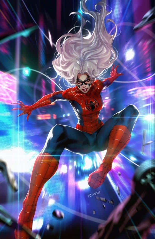 Marvel Comic Books > Incentives BLACK CAT #1 1:50 INCV DERRICK CHEW VIRGIN VARIANT 75960621252100116 PRH-75960621252100116