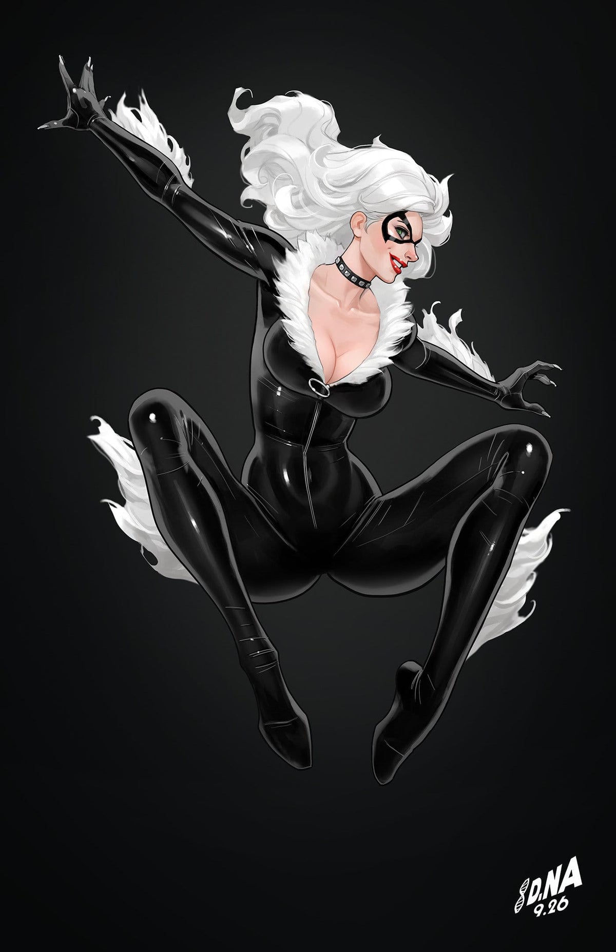 Marvel Comic Books > Incentives BLACK CAT #17 DAVID NAKAYAMA COLOR BLOCK BLACK VIRGIN 1:50 VARIANT (Release Date: 12/09/2026) 75960621252101716 PRH-75960621252101716