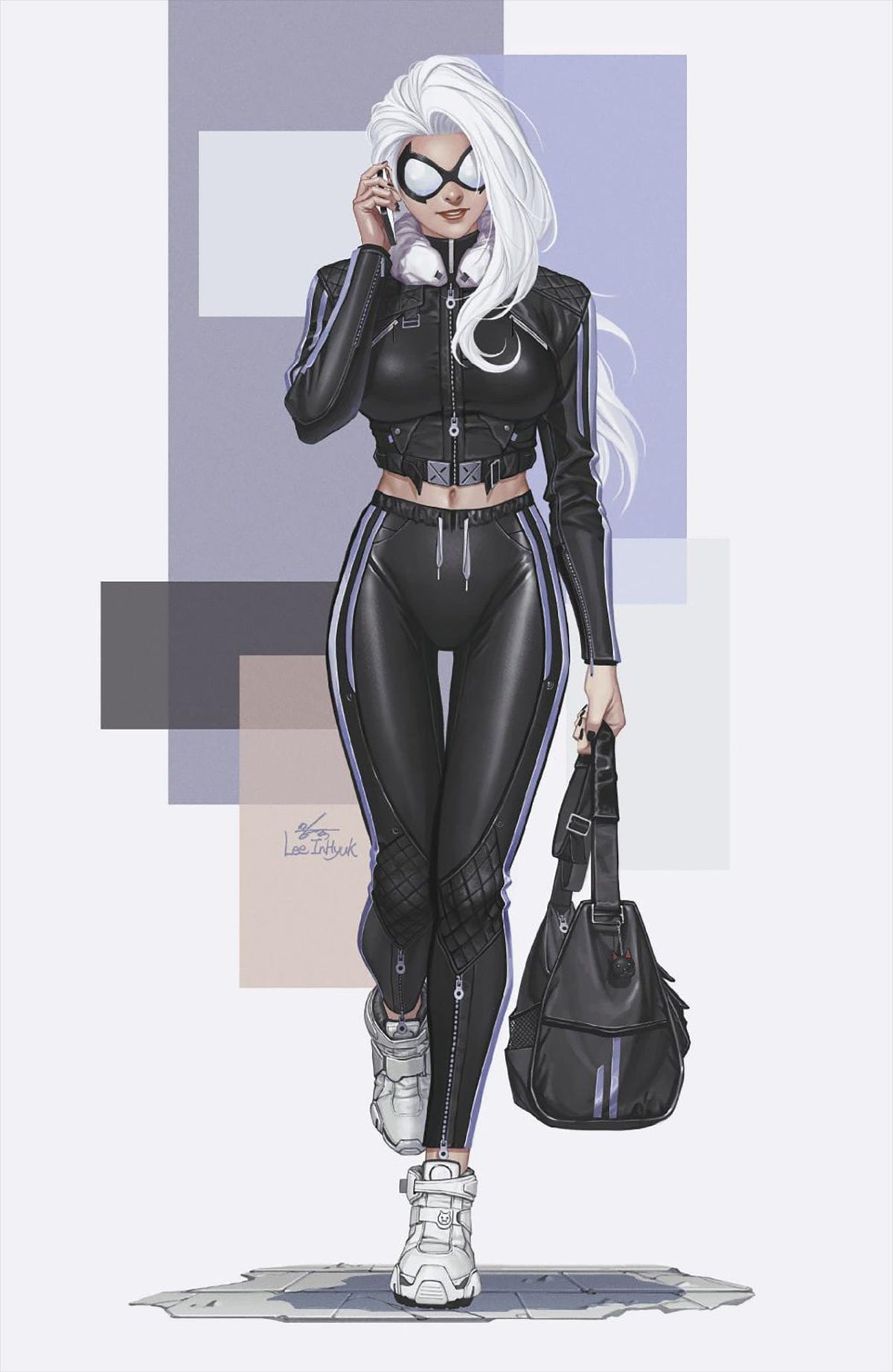 Marvel Comic Books > Incentives BLACK CAT #4 1:50 INCV INHYUK LEE STREET-VERSE VIRGIN VARIANT 75960621252100418 PRH-75960621252100418