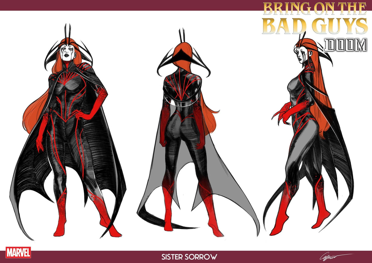 Marvel Comic Books > Incentives BRING ON THE BAD GUYS: DOOM #1 1:10 INCV ALESSANDRO CAPPUCCIO DESIGN VARIANT 75960621183800116 PRH-75960621183800116