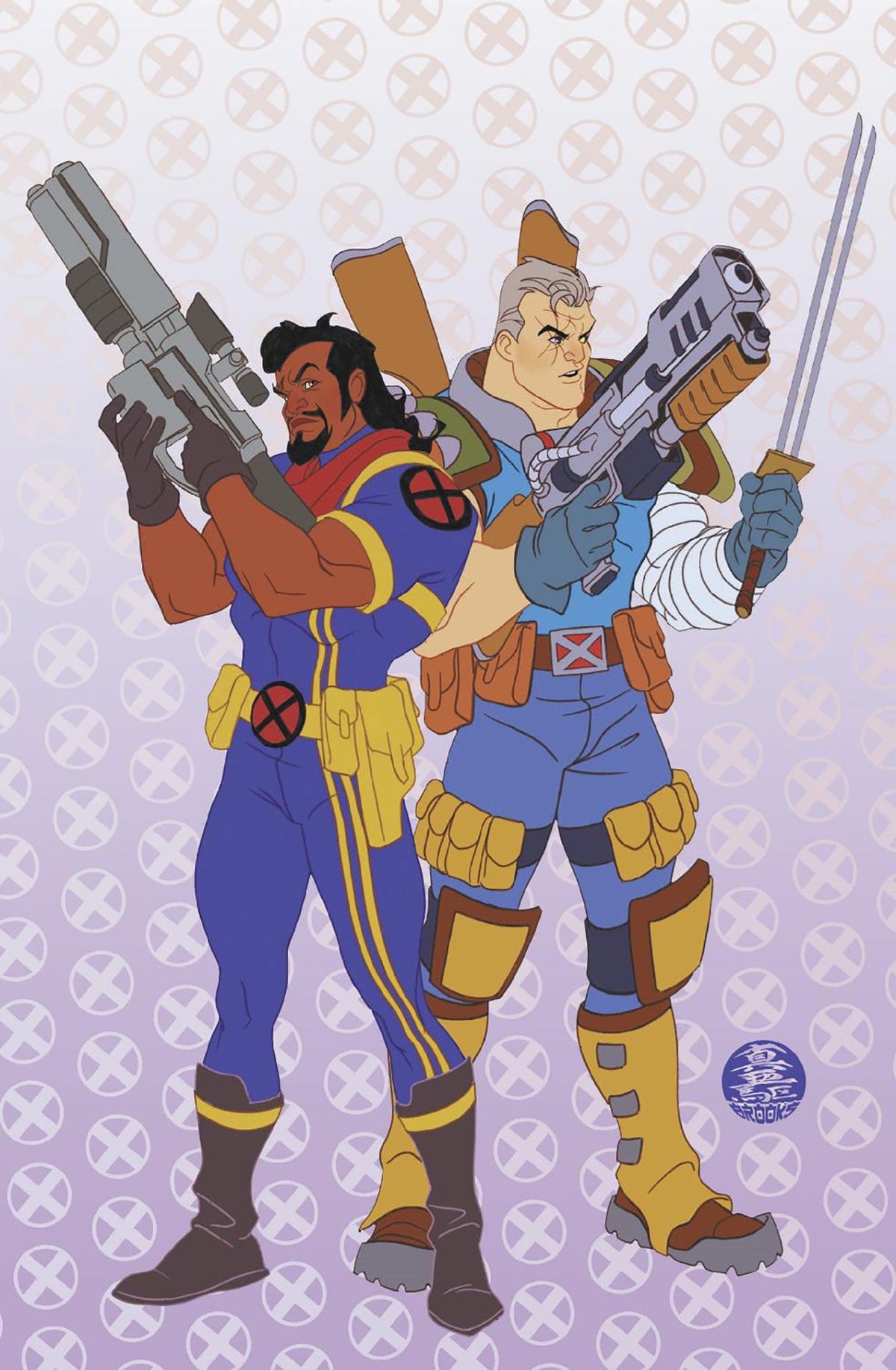 Marvel Comic Books > Incentives CABLE: LOVE AND CHROME #2 1:50 INCV MARK BROOKS ANIMATED-STYLE VIRGIN VARIANT 75960621035000216 PRH-75960621035000216