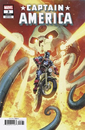 Marvel Comic Books > Incentives CAPTAIN AMERICA #3 1:100 INCV JEROME OPENA VIRGIN VARIANT 75960621146300318 PRH-75960621146300318