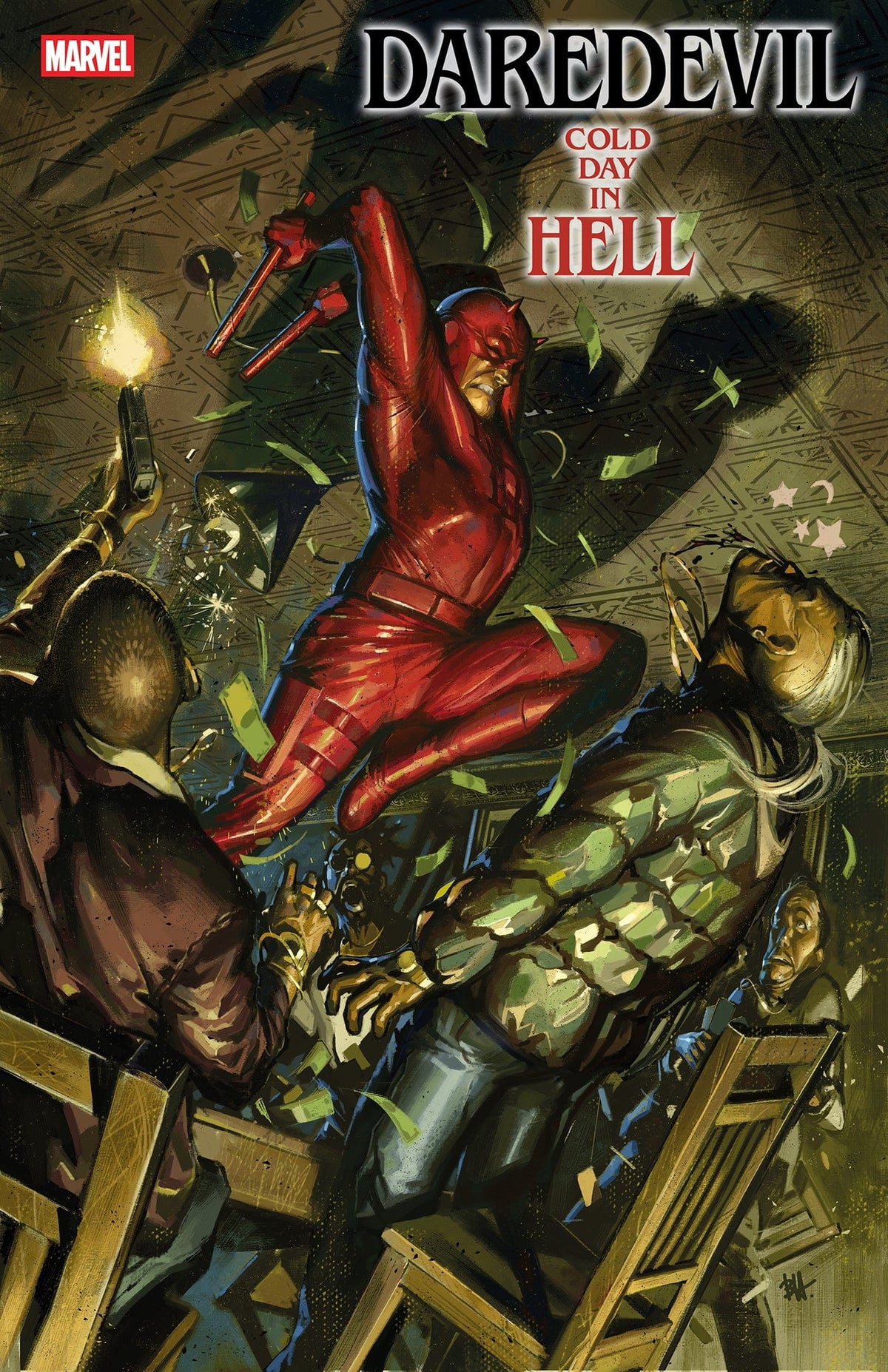 Marvel Comic Books > Incentives DAREDEVIL: COLD DAY IN HELL #1 1:25 INCV BEN HARVEY VARIANT 75960609591900118 PRH-75960609591900118