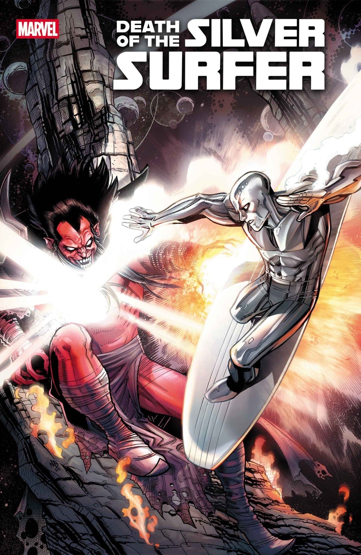 Marvel Comic Books > Incentives DEATH OF THE SILVER SURFER #1 1:25 INCV NICK BRADSHAW VARIANT 75960621147000119 PRH-75960621147000119