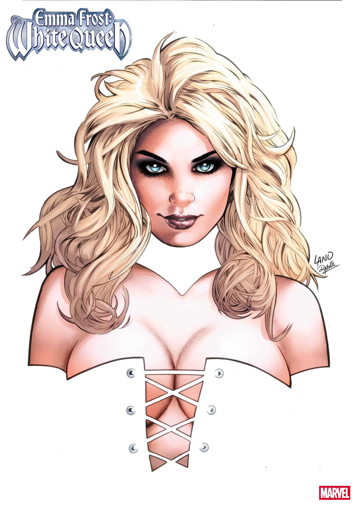 Marvel Comic Books > Incentives EMMA FROST: THE WHITE QUEEN #1 1:25 INCV GREG LAND VARIANT 75960621292700117 PRH-75960621292700117