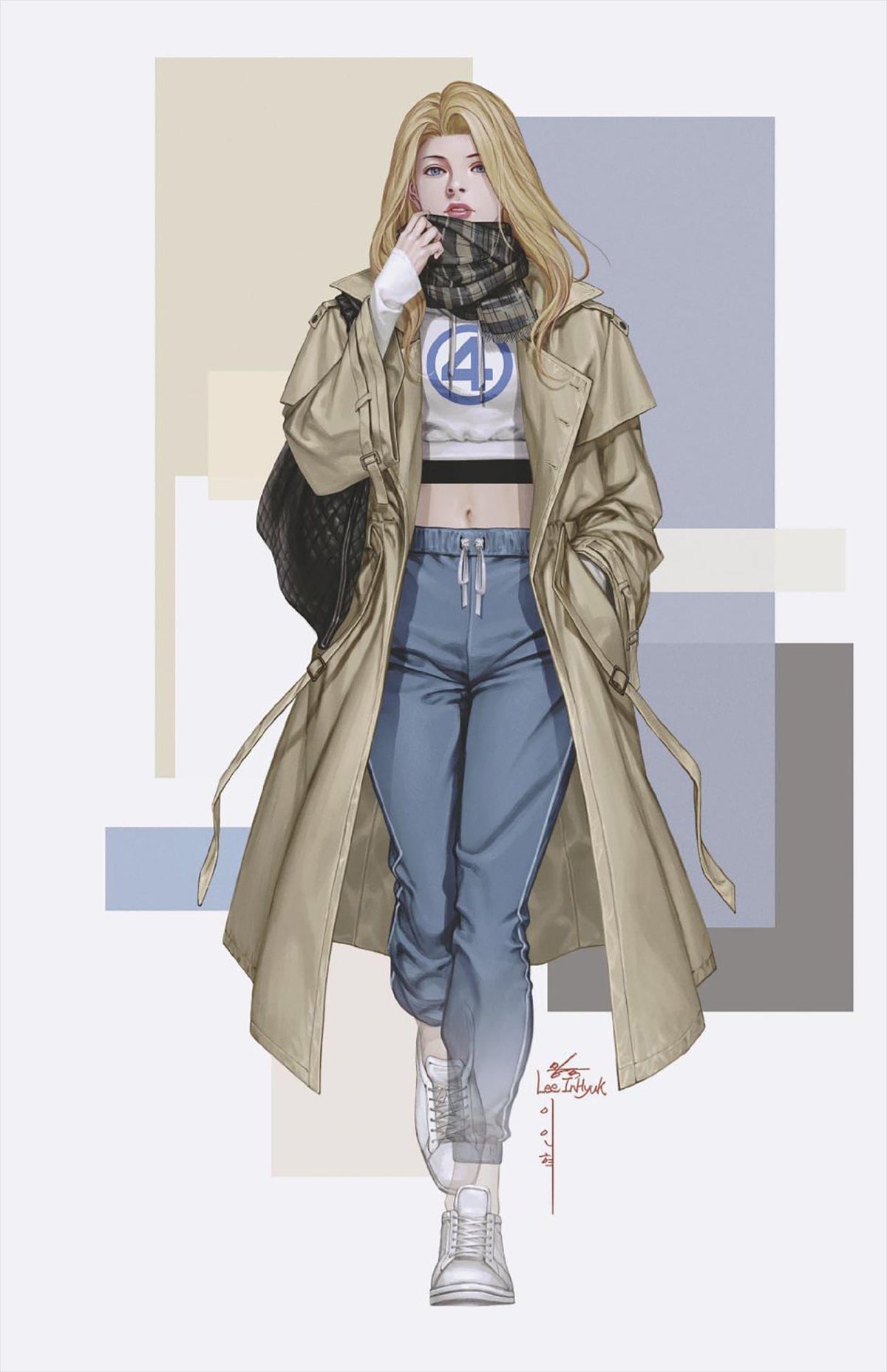 Marvel Comic Books > Incentives FANTASTIC FOUR #5 1:50 INCV INHYUK LEE STREET-VERSE VIRGIN VARIANT 75960621122700519 PRH-75960621122700519