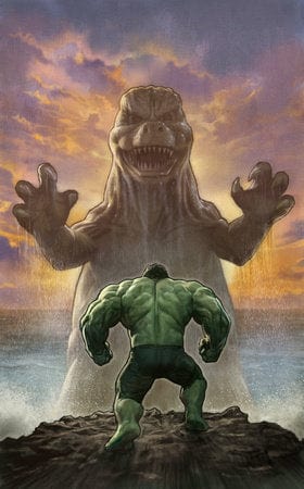 Marvel Comic Books > Incentives GODZILLA VS. HULK #1 1:100 INCV STONEHOUSE VIRGIN VARIANT 75960621247700116 PRH-75960621247700116