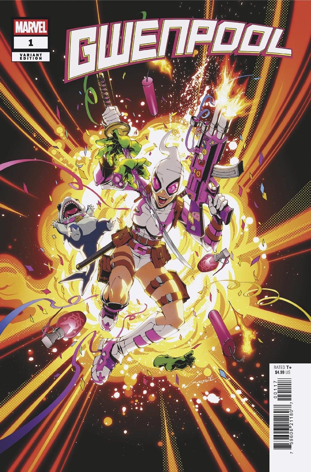Marvel Comic Books > Incentives GWENPOOL #1 1:25 INCV GODTAIL VARIANT 75960621180700117 PRH-75960621180700117