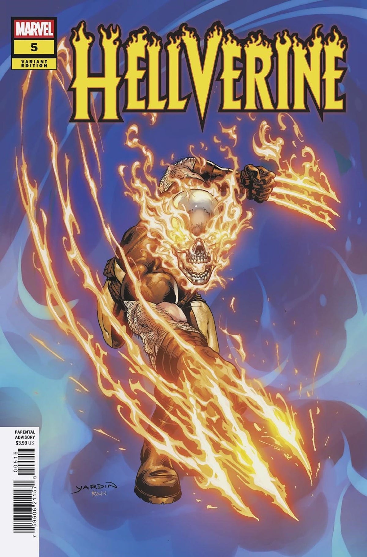 Marvel Comic Books > Incentives HELLVERINE #5 1:25 INCV DAVID YARDIN VARIANT 75960621157900516 PRH-75960621157900516