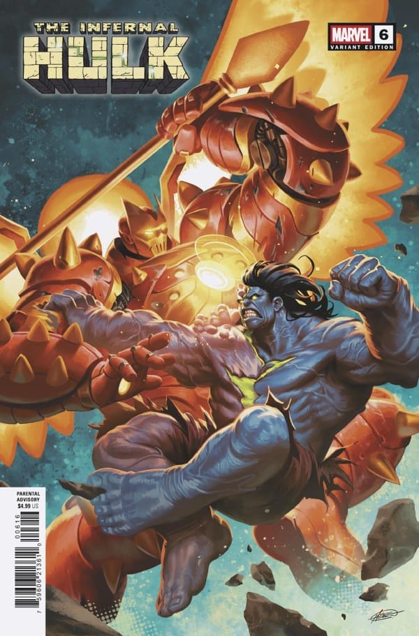 Marvel Comic Books > Incentives INFERNAL HULK #6 1:25 INCV MATEUS MANHANINI VARIANT 75960621361000616 PRH-75960621361000616