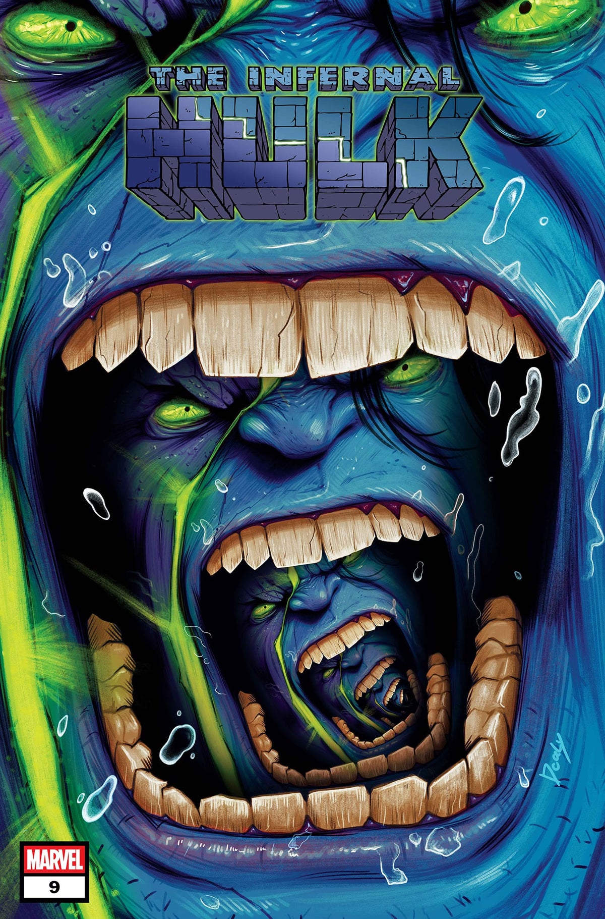 Marvel Comic Books > Incentives INFERNAL HULK #9 1:25 INCV DOALY VARIANT 75960621361000917 PRH-75960621361000917