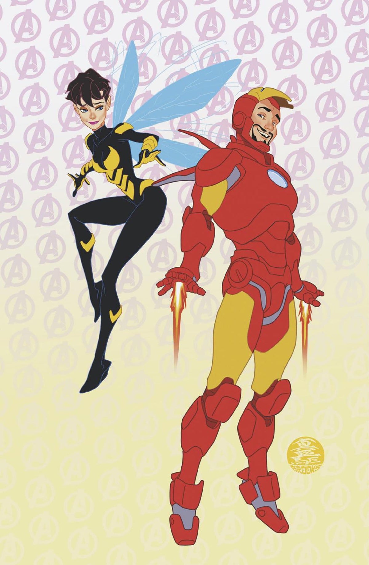 Marvel Comic Books > Incentives IRON MAN #5 1:50 INCV MARK BROOKS ANIMATED-STYLE VIRGIN VARIANT 75960620898200516 PRH-75960620898200516