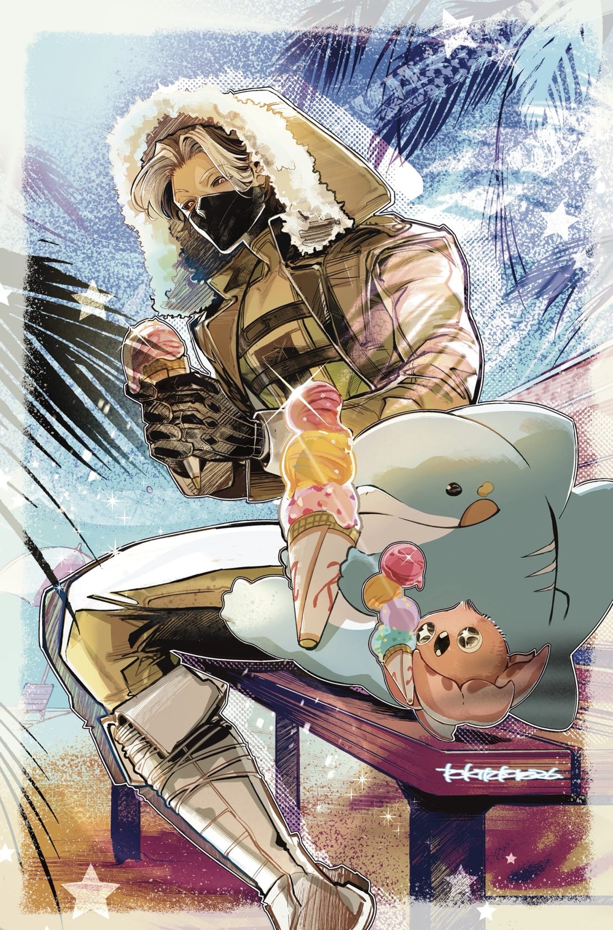 Marvel Comic Books > Incentives JEFF THE LAND SHARK: SUPERSTAR #1 1:100 INCV TOKITOKORO VIRGIN VARIANT 75960621629100117 PRH-75960621629100117