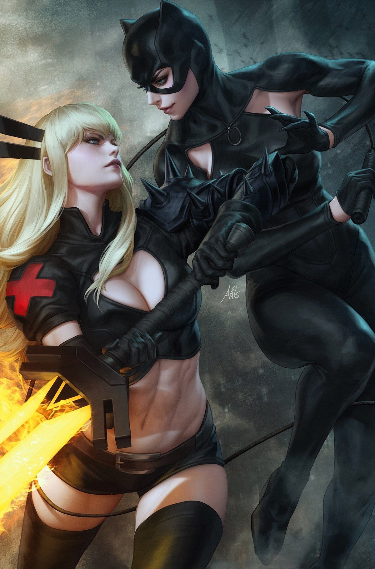 Marvel Comic Books > Incentives MARVEL/DC: DEADPOOL/BATMAN #1 1:100 INCV ARTGERM VIRGIN VARIANT 75960621349800119 PRH-75960621349800119