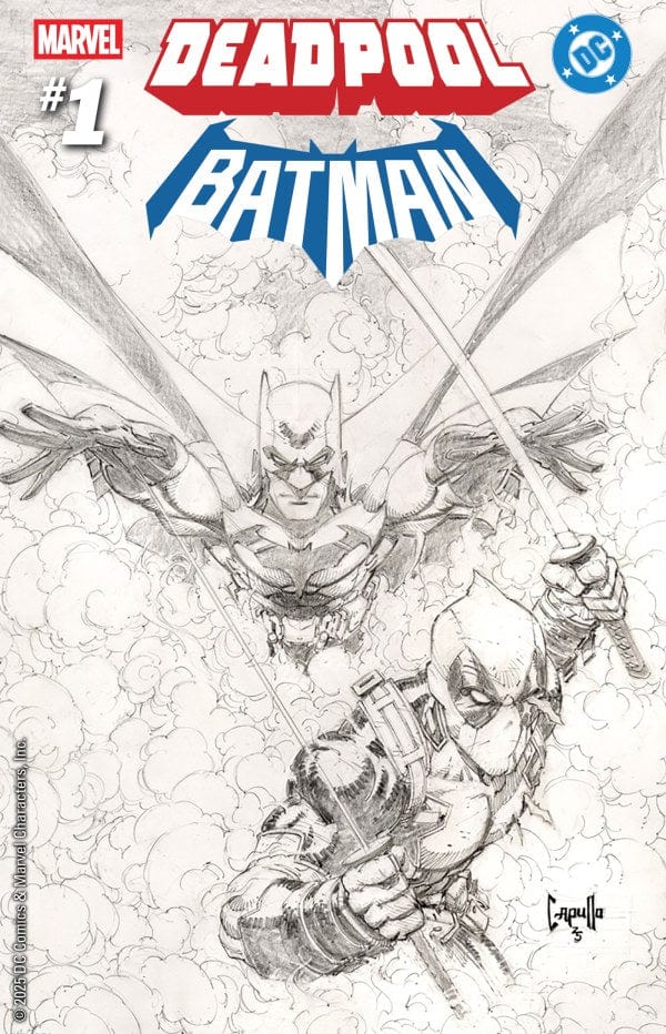 Marvel Comic Books > Incentives MARVEL/DC: DEADPOOL/BATMAN #1 1:200 INCV GREG CAPULLO SKETCH VARIANT 75960621349800116 PRH-75960621349800116