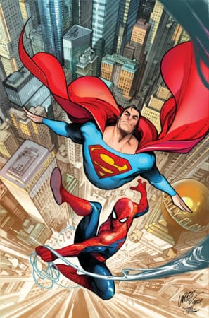 Marvel Comic Books > Incentives MARVEL/DC: SPIDER-MAN/SUPERMAN #1 1:25 INCV PEPE LARRAZ RATIO VIRGIN 3RD PRINTING VARIANT 75960621395500170 PRH-75960621395500170