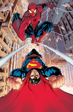 Marvel Comic Books > Incentives MARVEL/DC: SPIDER-MAN/SUPERMAN #1 1:50 INCV RYAN STEGMAN RATIO VIRGIN 2ND PRINTING VARIANT 75960621395500169 PRH-75960621395500169