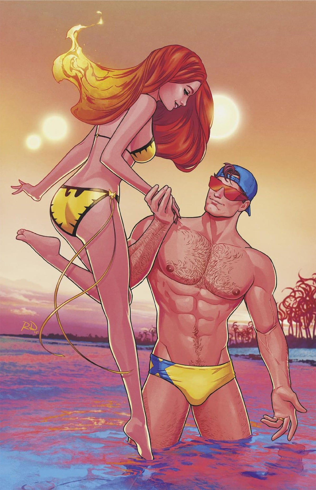 Marvel Comic Books > Incentives MARVEL SWIMSUIT SPECIAL: FRIENDS, FOES & RIVALS #1 1:50 INCV RUSSELL DAUTERMAN VIRGIN VARIANT 75960621338200116 PRH-75960621338200116