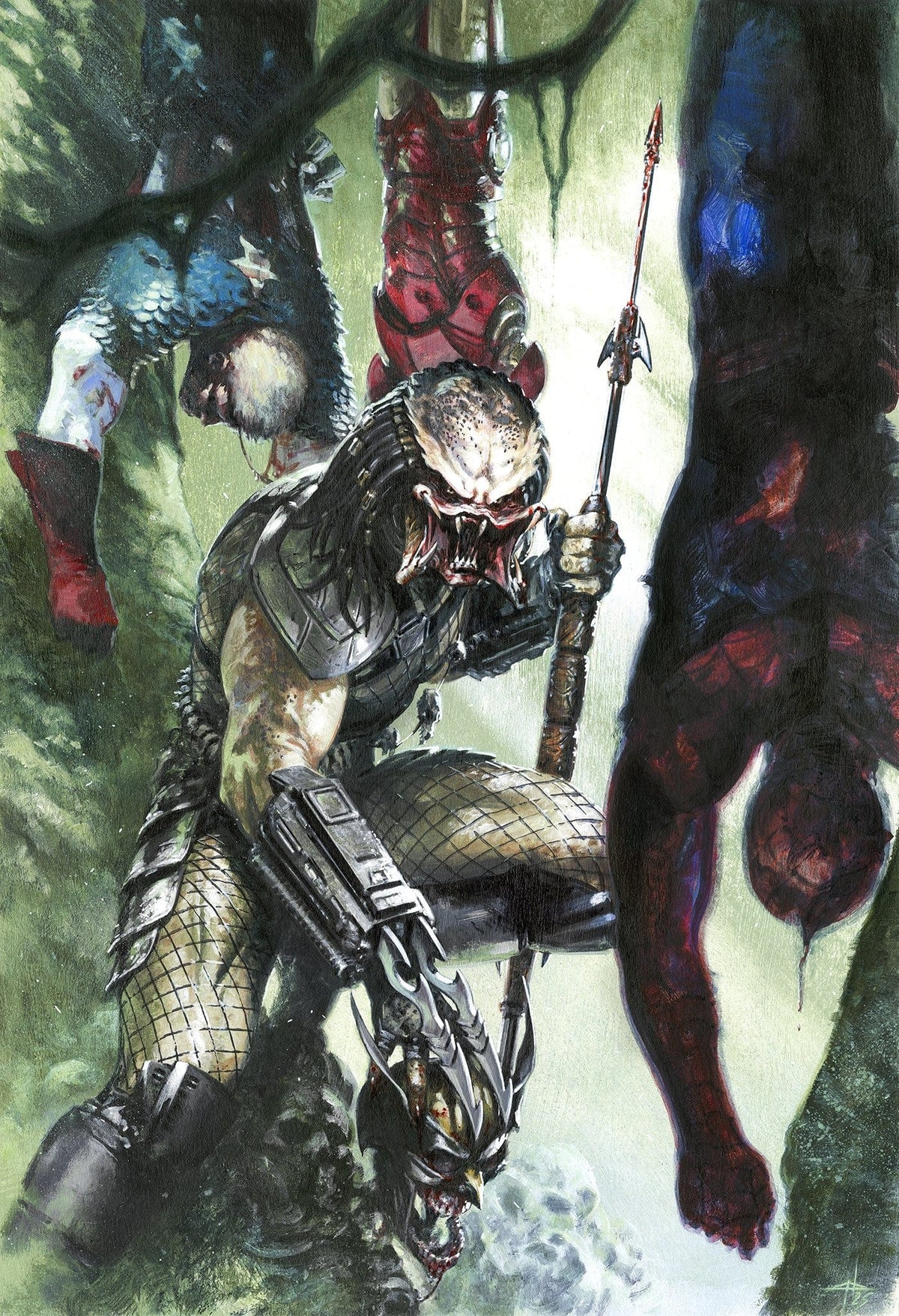 Marvel Comic Books > Incentives PREDATOR KILLS THE MARVEL UNIVERSE #1 1:100 INCV GABRIELE DELL'OTTO VIRGIN VARIANT 75960621259000117 PRH-75960621259000117