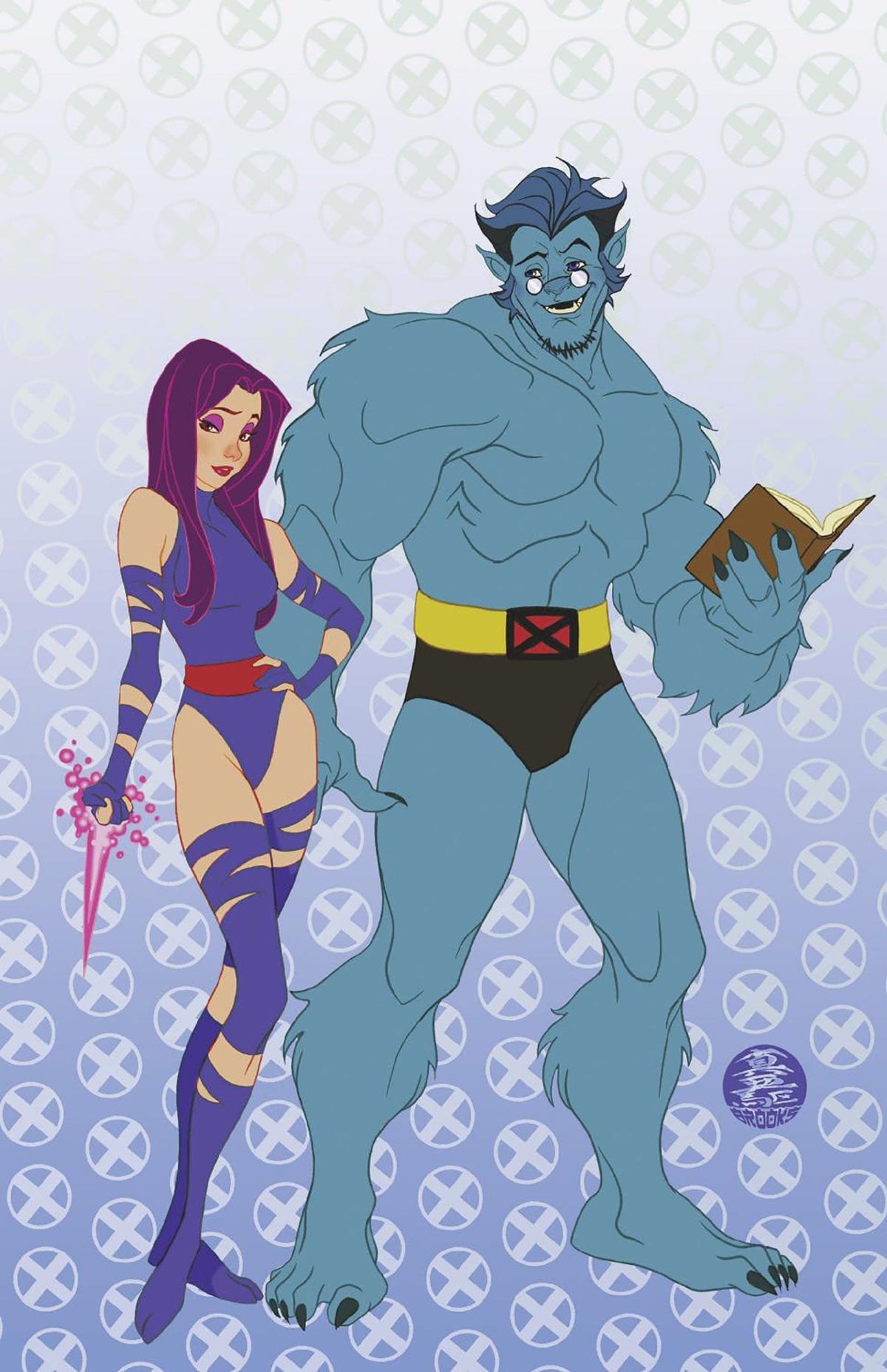 Marvel Comic Books > Incentives PSYLOCKE #4 1:50 INCV MARK BROOKS ANIMATED-STYLE VIRGIN VARIANT 75960621030500416 PRH-75960621030500416