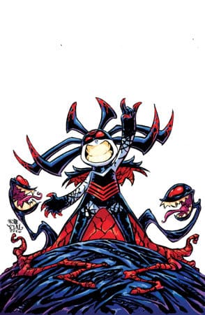 Marvel Comic Books > Incentives QUEEN IN BLACK #1 1:100 INCV SKOTTIE YOUNG VIRGIN VARIANT 75960621498300122 PRH-75960621498300122