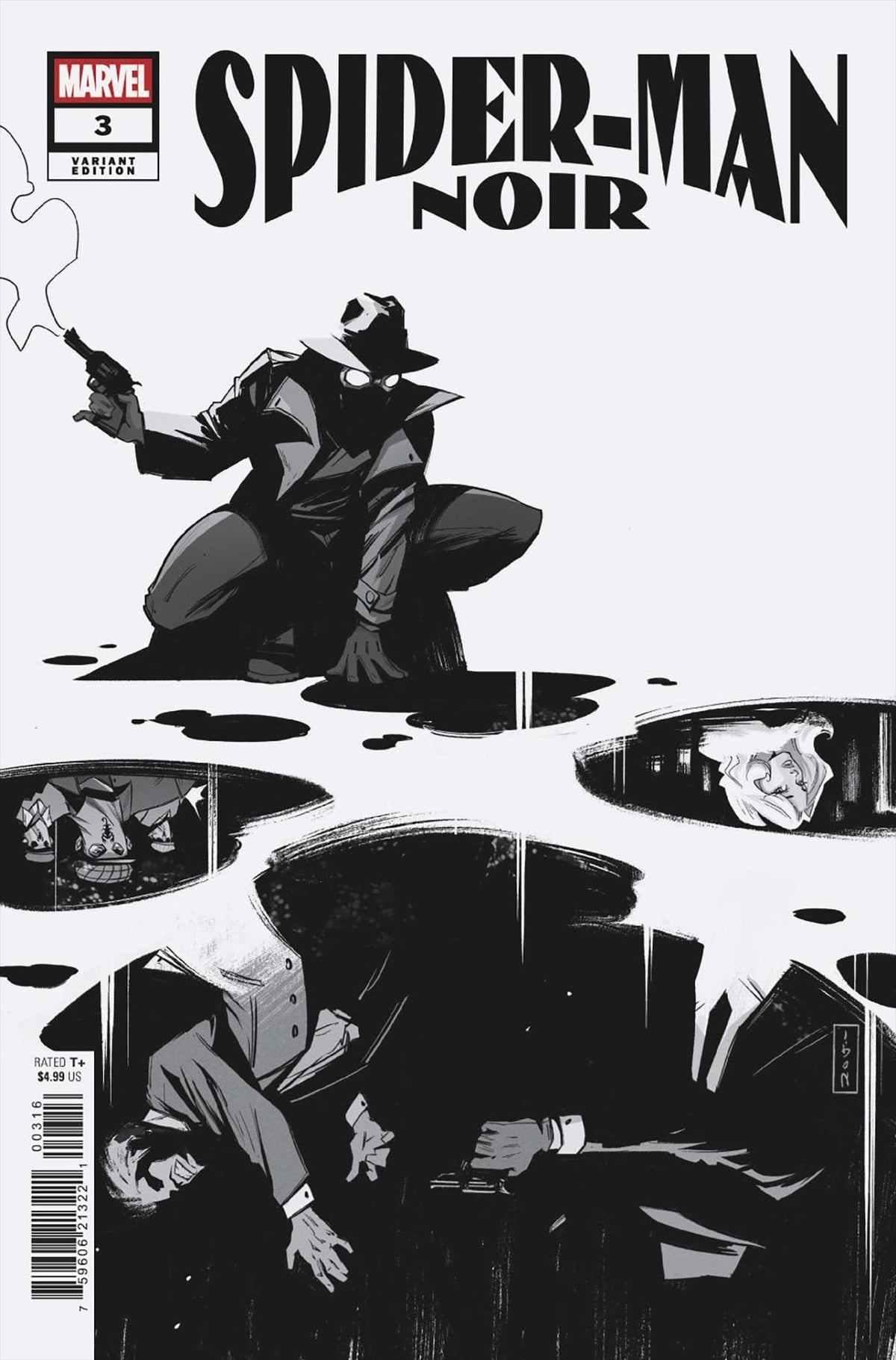 Marvel Comic Books > Incentives SPIDER-MAN NOIR #3 1:25 INCV NOGI SAN VARIANT 75960621322100316 PRH-75960621322100316