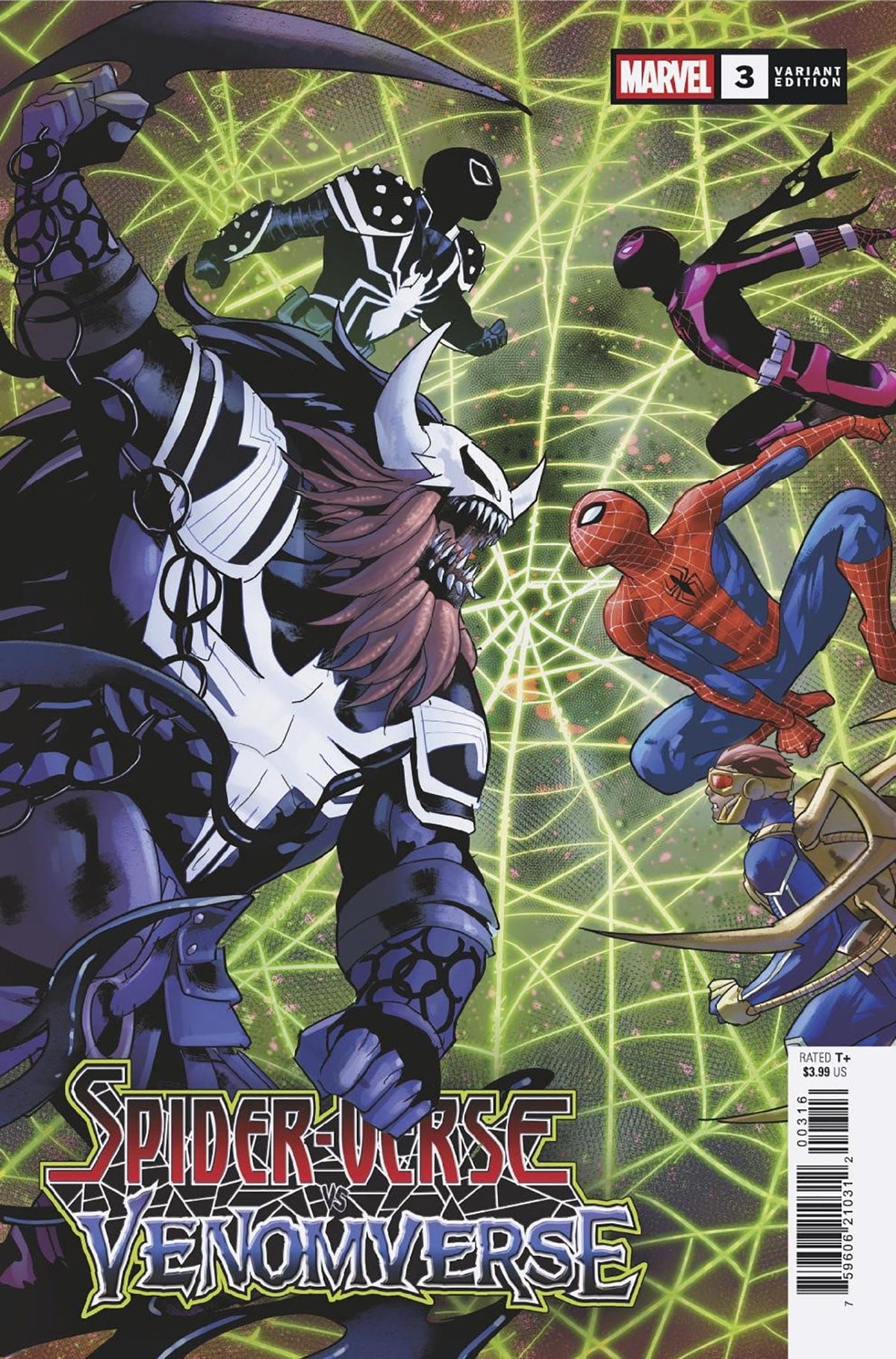 Marvel Comic Books > Incentives SPIDER-VERSE VS. VENOMVERSE #3 1:25 INCV JAN BAZALDUA VARIANT 75960621031200316 PRH-75960621031200316