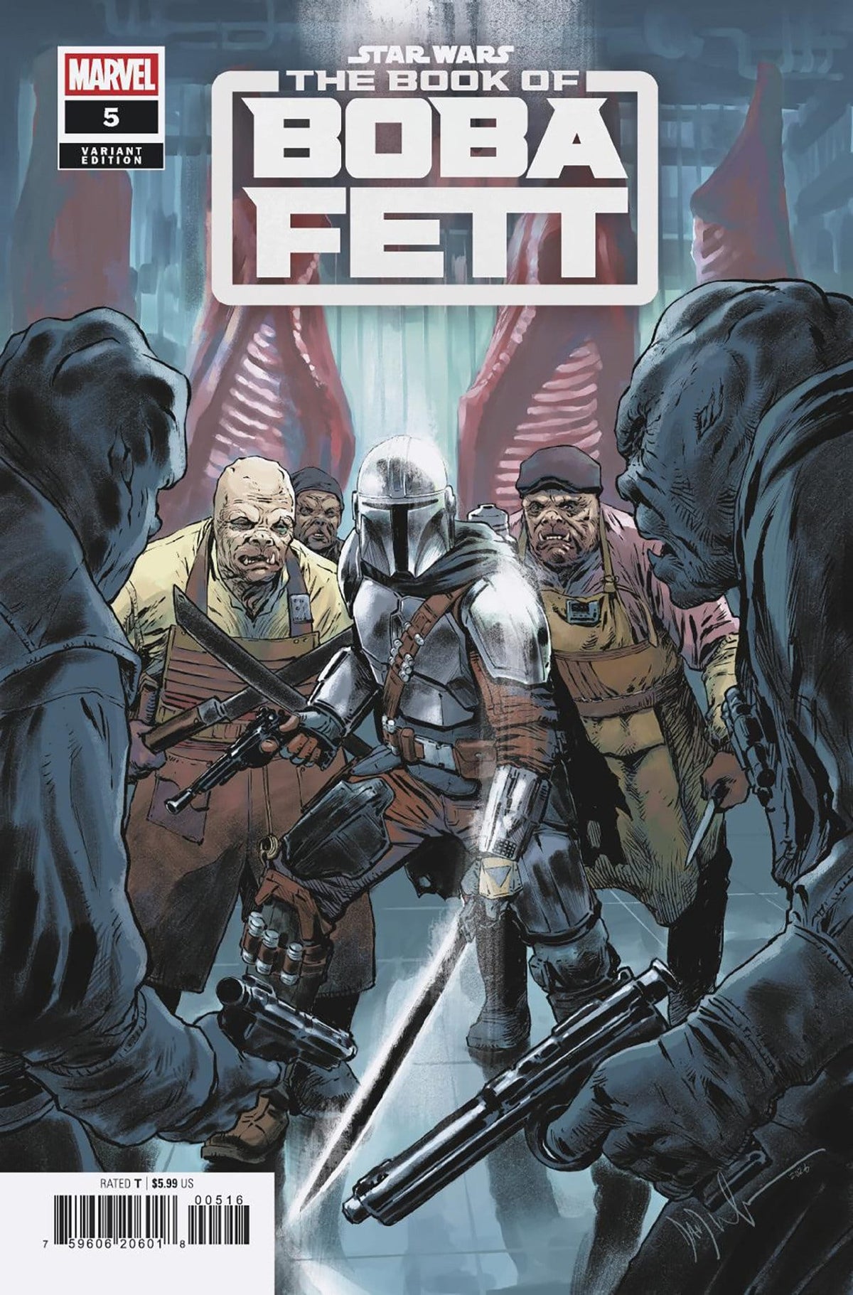 Marvel Comic Books > Incentives STAR WARS: THE BOOK OF BOBA FETT #5 DAVE WACHTER 1:25 VARIANT (Release Date: 11/11/2026) 75960620601800516 PRH-75960620601800516