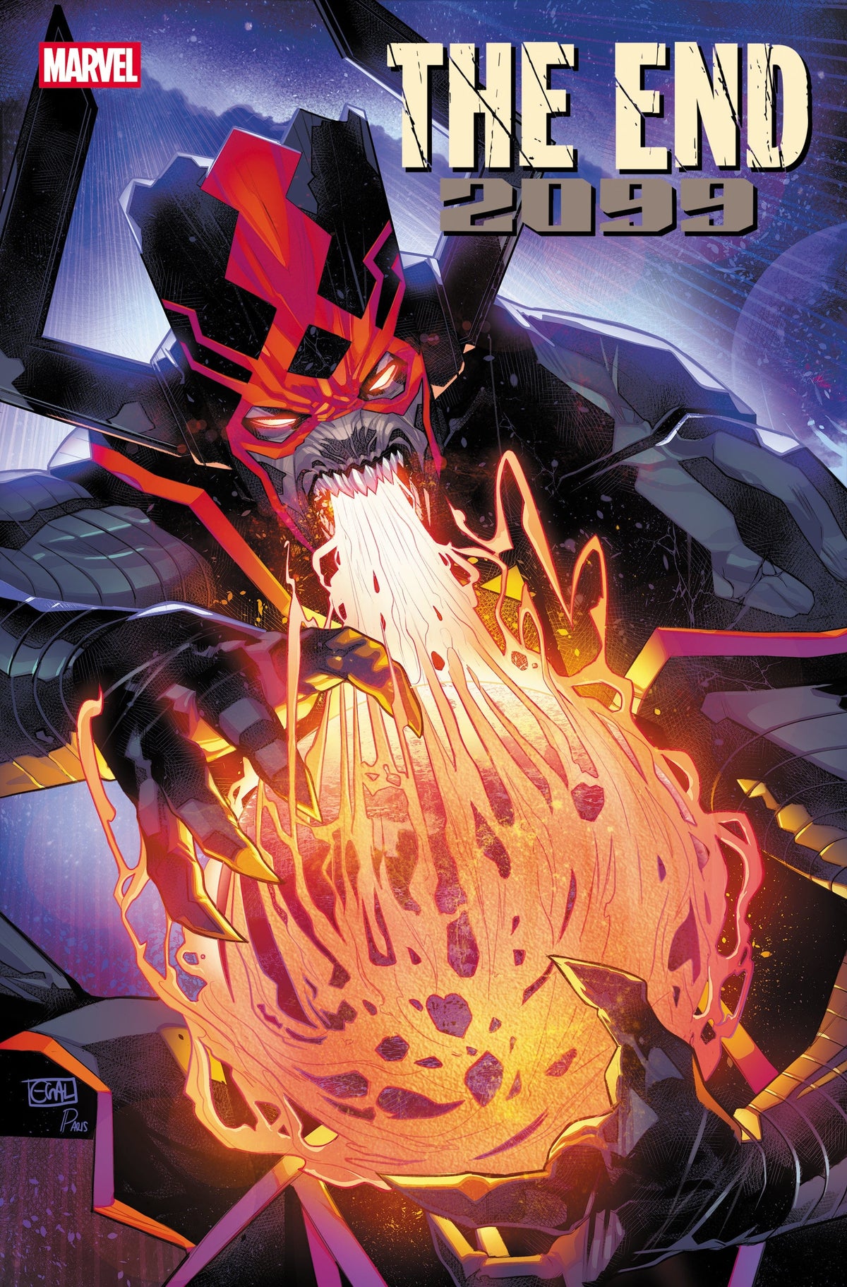 Marvel Comic Books > Incentives THE END 2099 #1 1:25 INCV EDWIN GALMON VARIANT 75960621138800117 PRH-75960621138800117