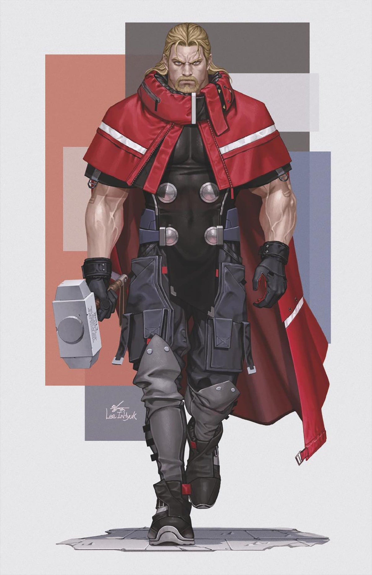 Marvel Comic Books > Incentives THOR #4 1:50 INCV INHYUK LEE STREET-VERSE VIRGIN VARIANT 75960621284200417 PRH-75960621284200417