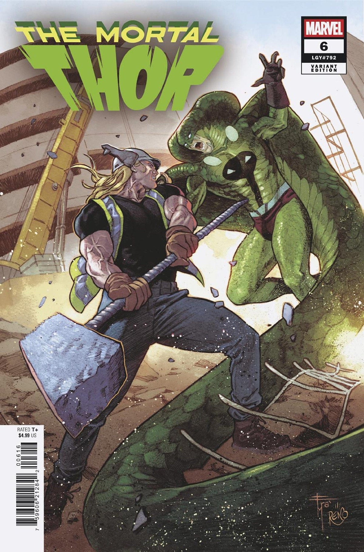 Marvel Comic Books > Incentives THOR #6 1:25 INCV FRANCESCO MOBILI VARIANT 75960621284200616 PRH-75960621284200616