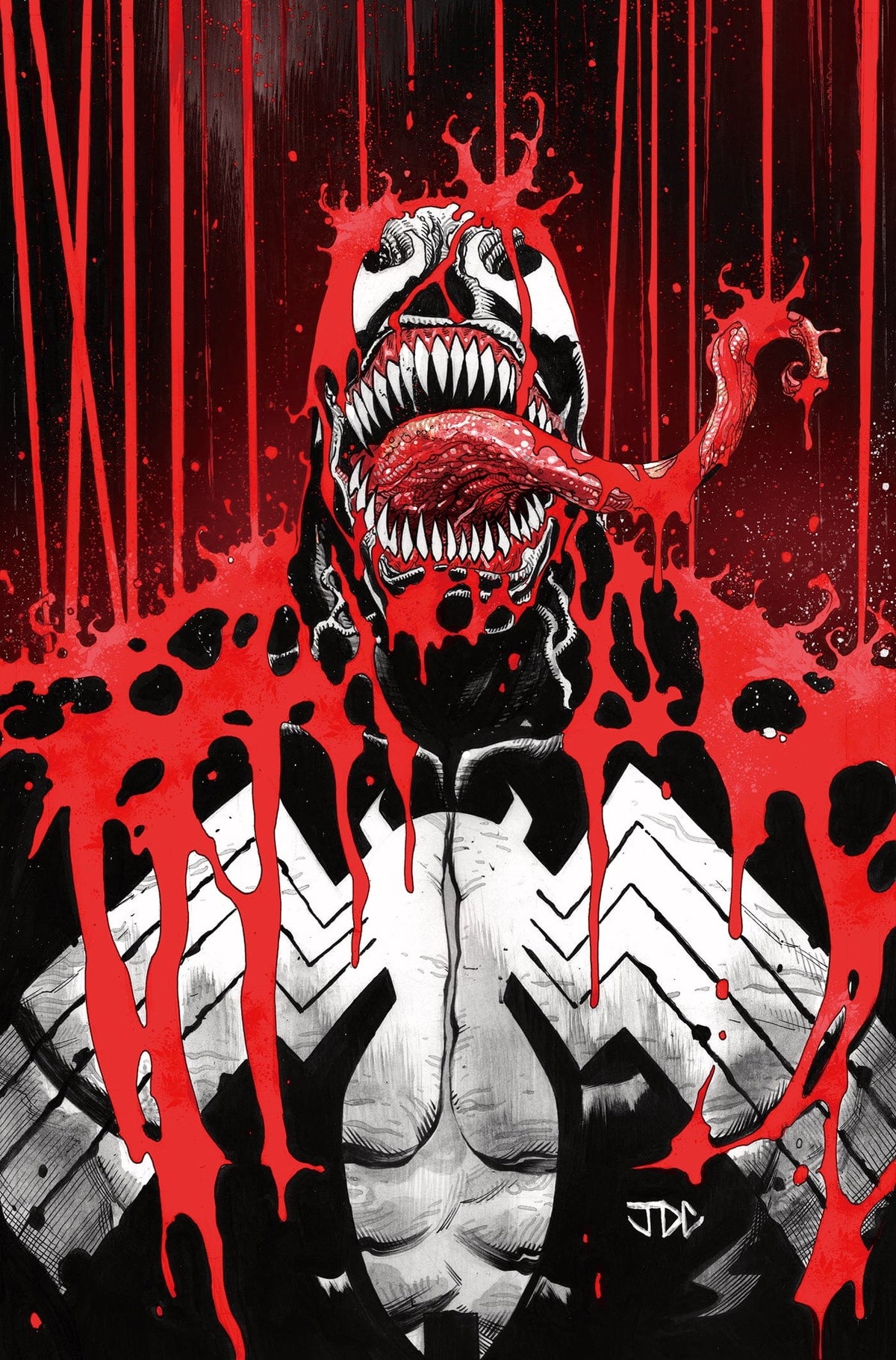 Marvel Comic Books > Incentives VENOM: BLACK, WHITE & BLOOD #2 1:100 INCV JOSHUA CASSARA VIRGIN VARIANT 75960620516500217 PRH-75960620516500217
