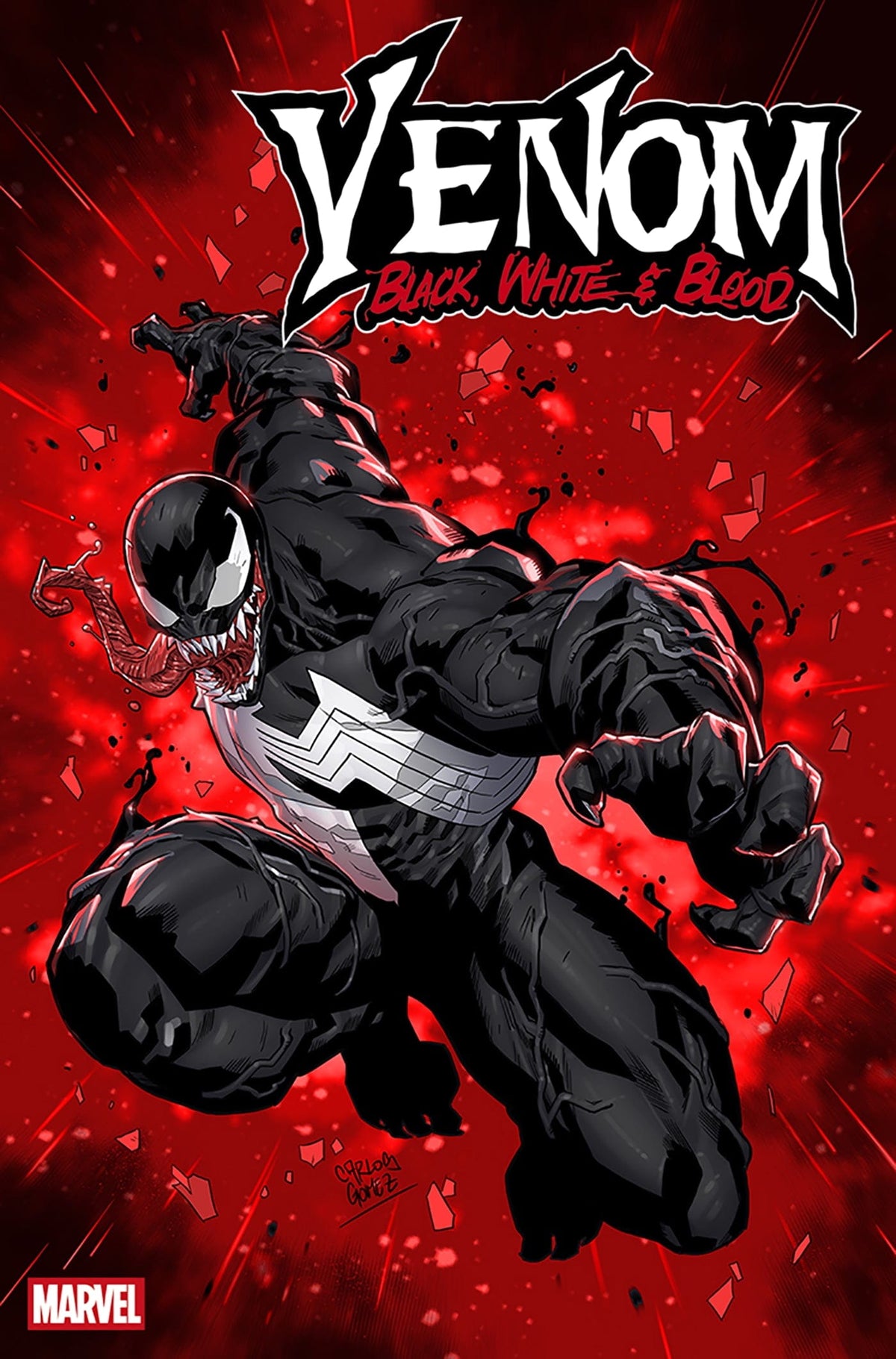 Marvel Comic Books > Incentives VENOM: BLACK, WHITE & BLOOD #2 1:25 INCV CARLOS GOMEZ VARIANT 75960620516500216 PRH-75960620516500216