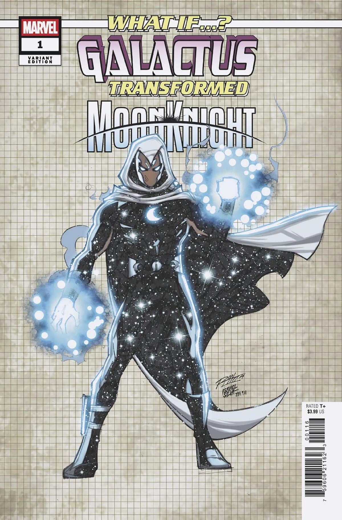 Marvel Comic Books > Incentives WHAT IF...? GALACTUS: GALACTUS TRANSFORMED MOON KNIGHT? #1 1:10 INCV RON LIM DESIGN VARIAN T 75960621162300116 PRH-75960621162300116
