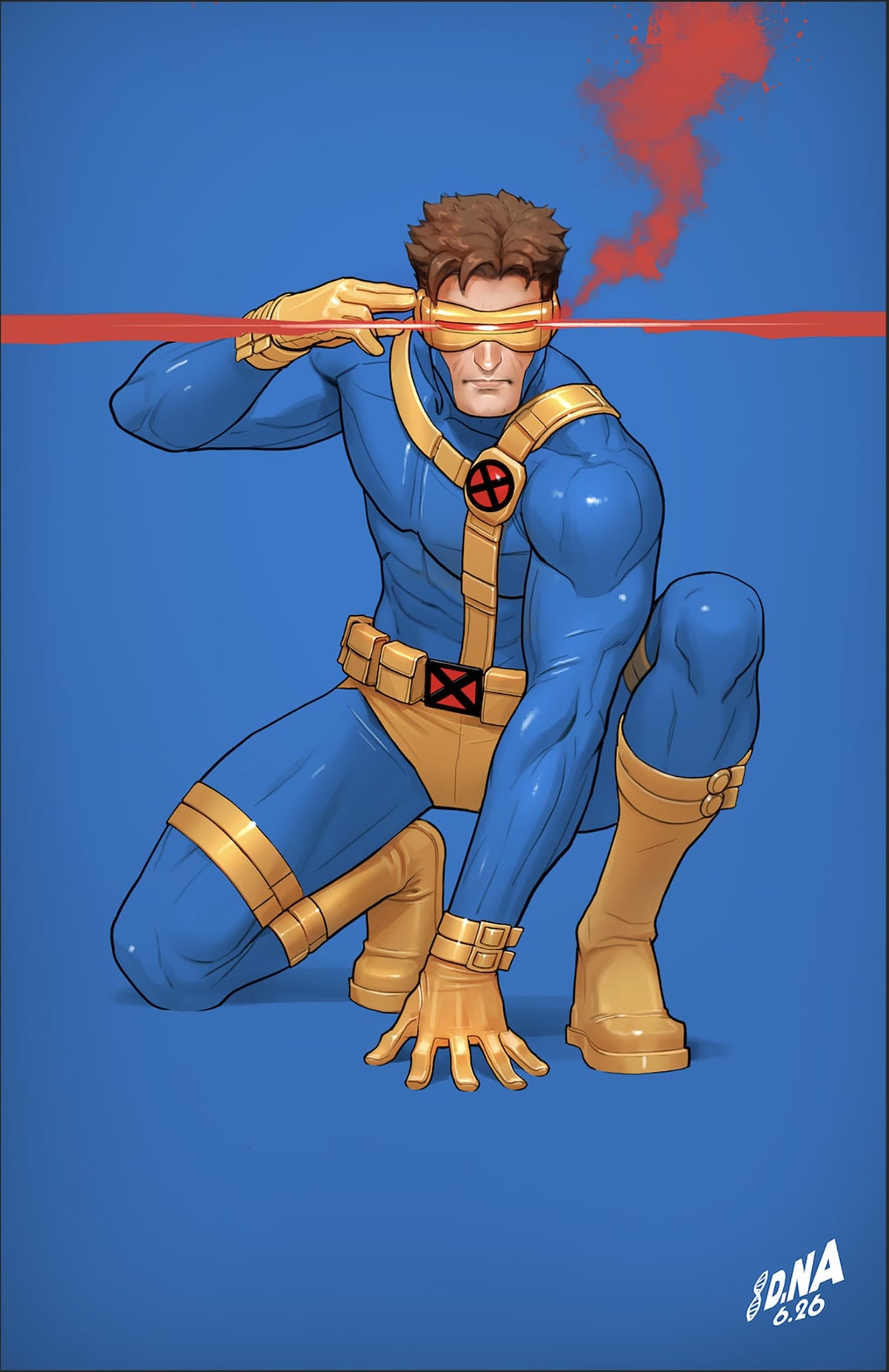 Marvel Comic Books > Incentives X-MEN #33 1:50 INCV DAVID NAKAYAMA COLOR BLOCK BLUE VIRGIN VARIANT 75960620920003316 PRH-75960620920003316