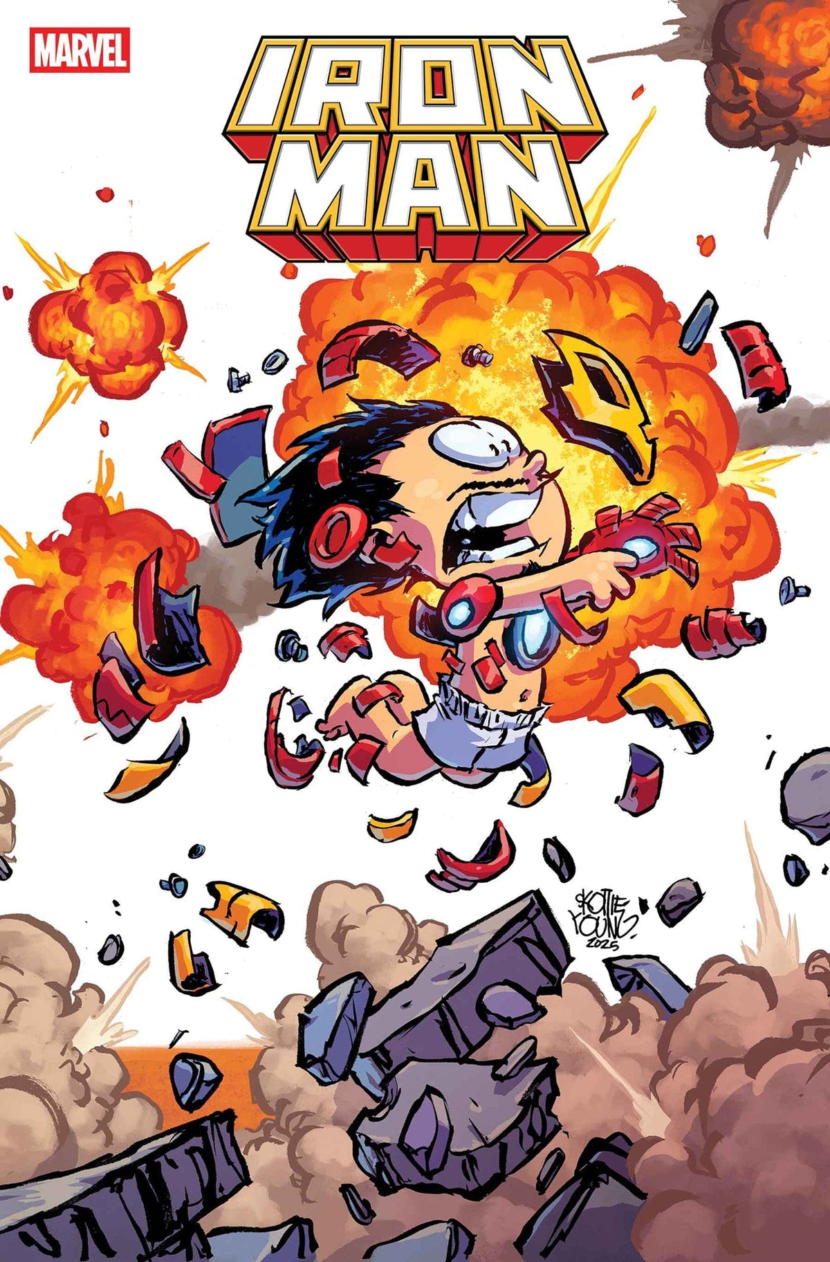 Marvel Comic Books IRON MAN #4 SKOTTIE YOUNG 4-PART CONNECTING VARIANT 75960621491400421 PRH-75960621491400421