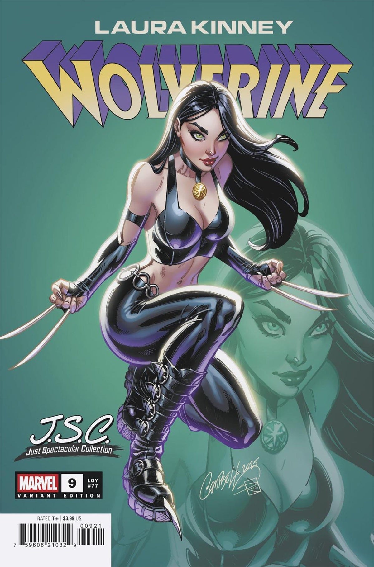 Marvel Comic Books LAURA KINNEY: WOLVERINE #9 J. SCOTT CAMPBELL VARIANT 75960621032900921 PRH-75960621032900921
