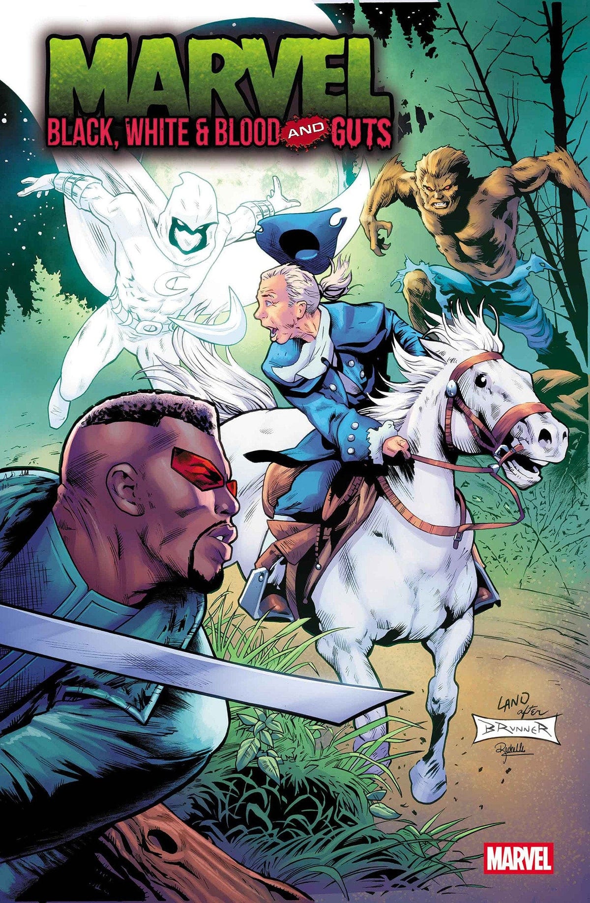 Marvel Comic Books MARVEL: BLACK, WHITE & BLOOD AND GUTS #1 GREG LAND 250TH HOMAGE VARIANT 75960621332000121 PRH-75960621332000121