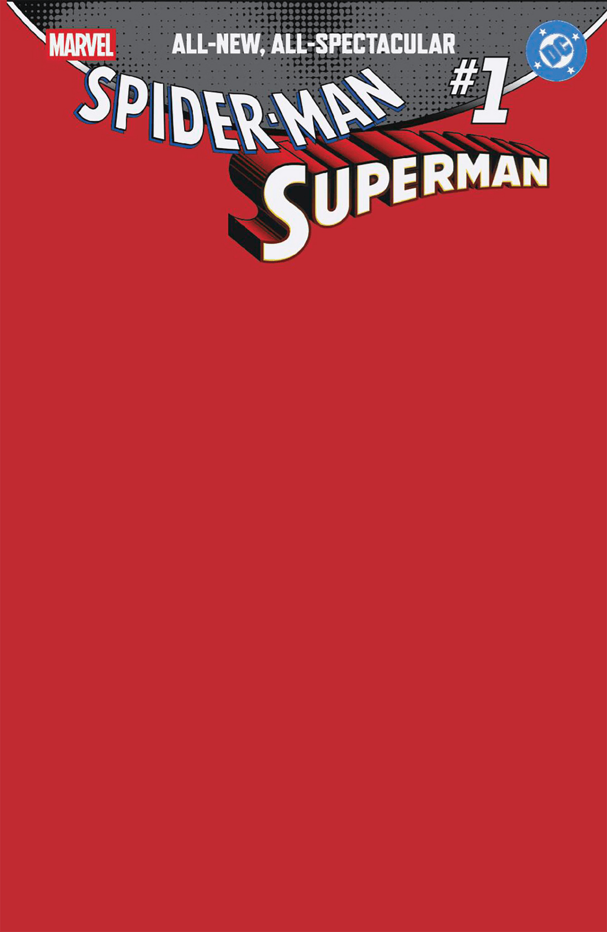 Marvel Comic Books MARVEL/DC: SPIDER-MAN/SUPERMAN #1 BLANK COVER VARIANT 75960621395500117 PRH-75960621395500117